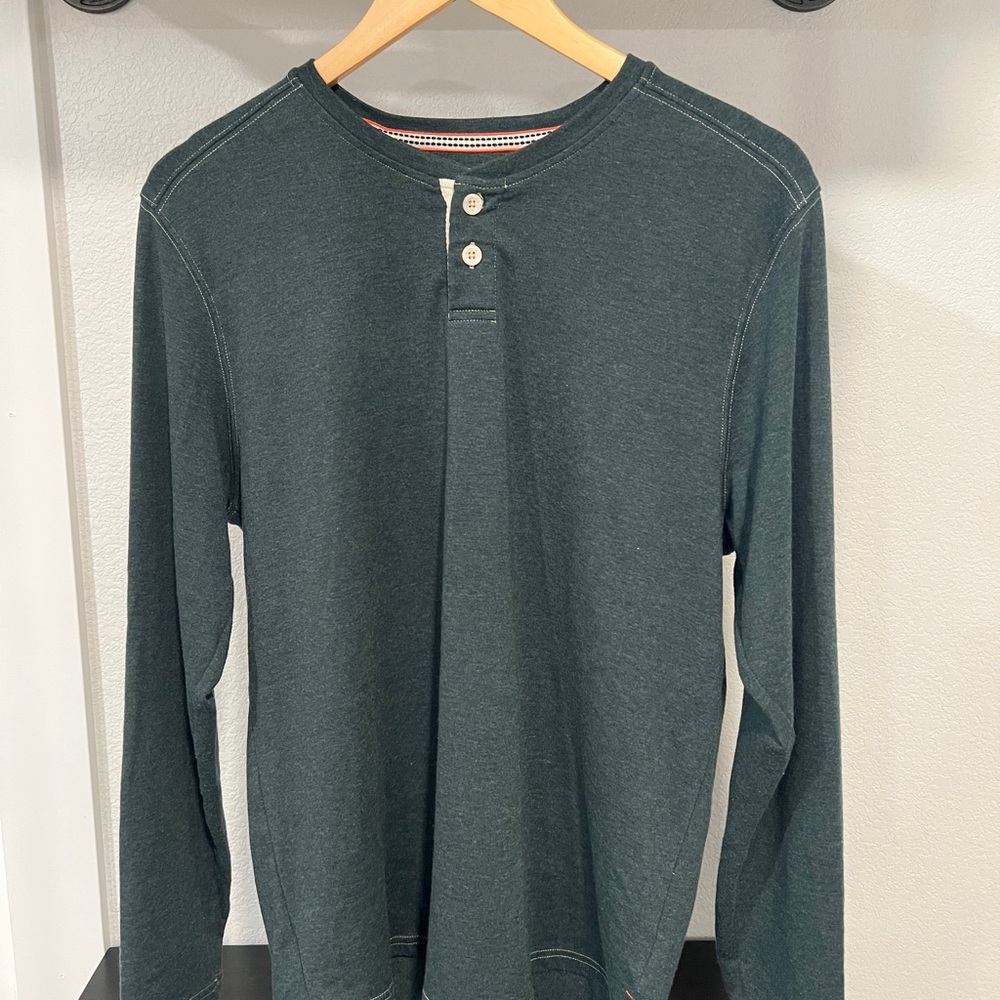 The Normal Brand Forest Green Henley Shirt